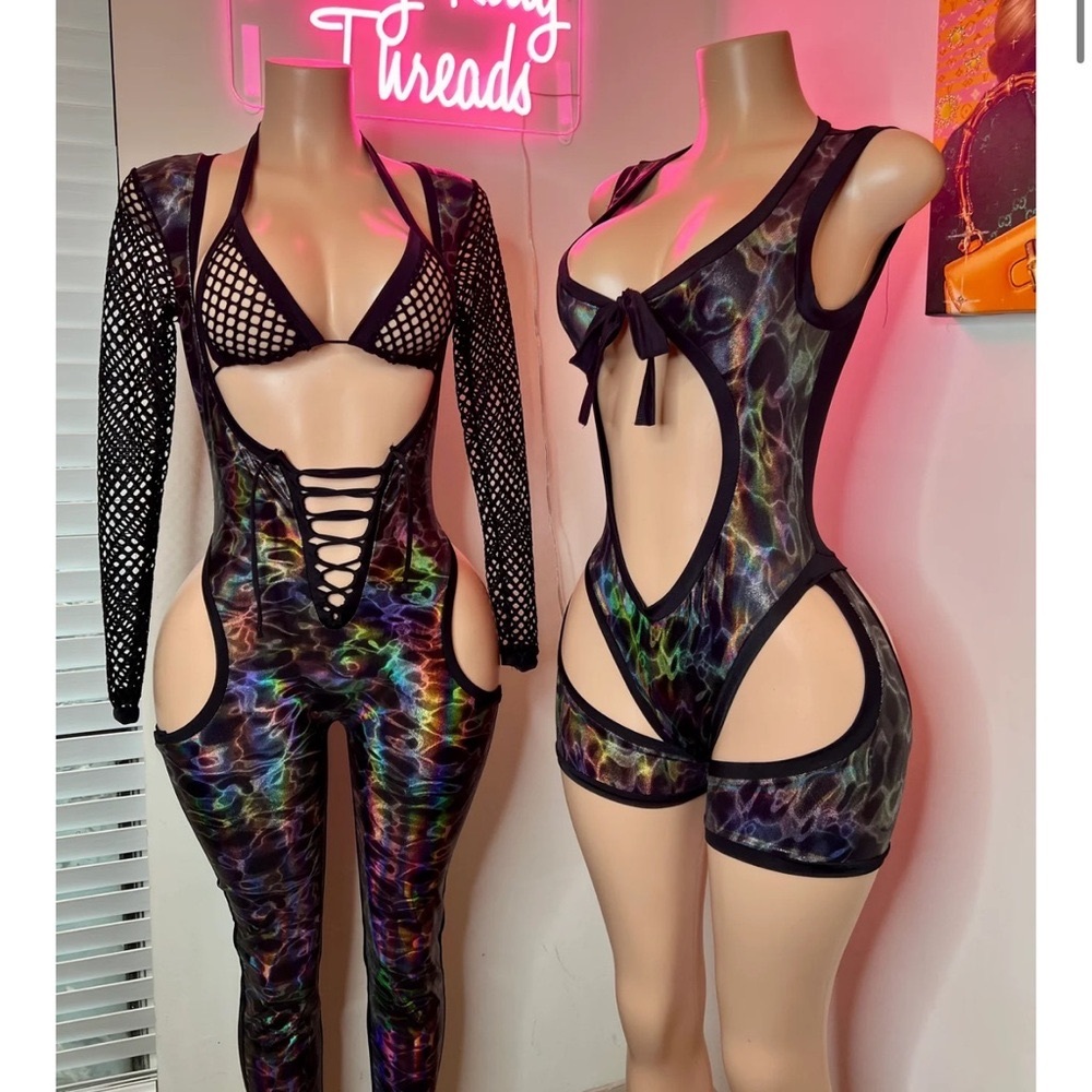 rave / dance wear romper jumpsuit